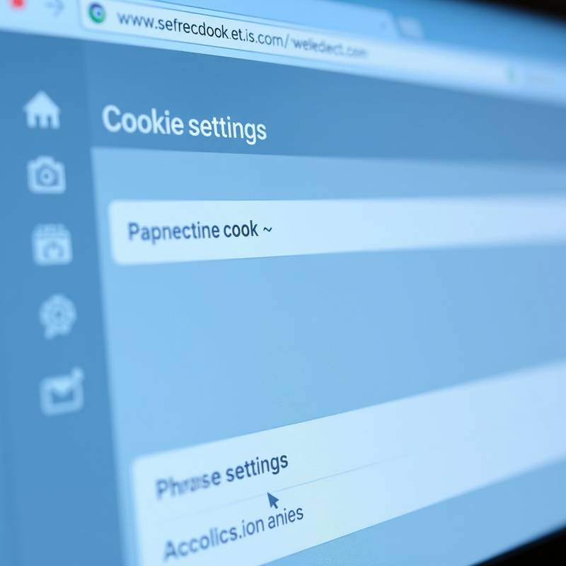 Screenshot of browser cookie settings
