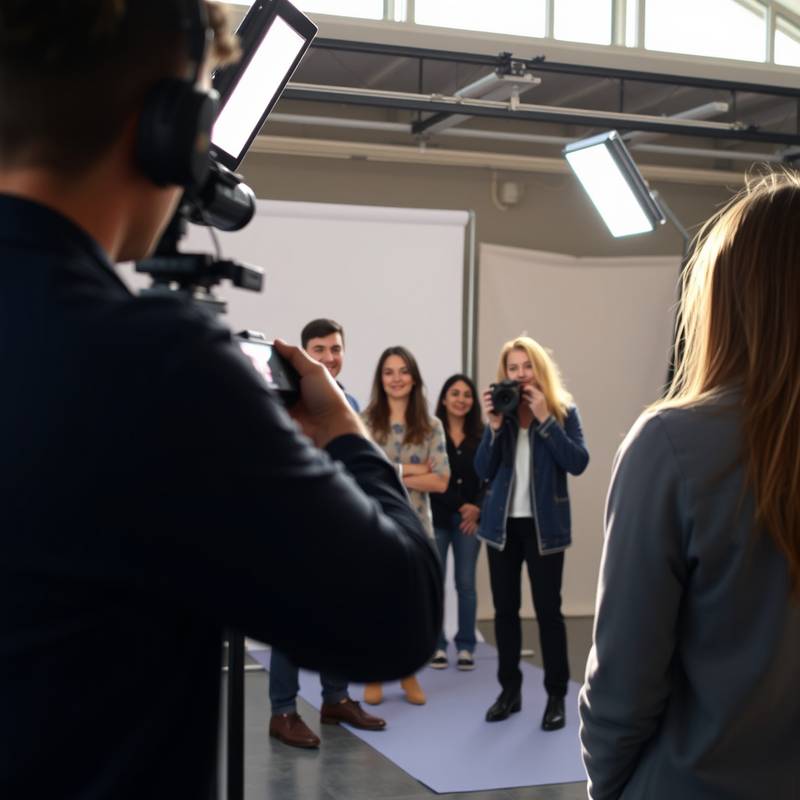 Selecting talent for a video shoot